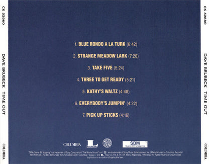 The Dave Brubeck Quartet : Time Out (CD, Album, Ltd, RE, RM, Gol)