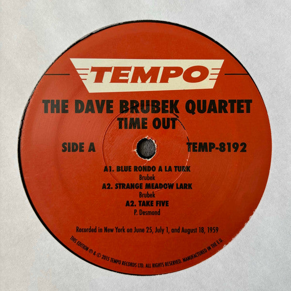 The Dave Brubeck Quartet : Time Out (LP, Album)