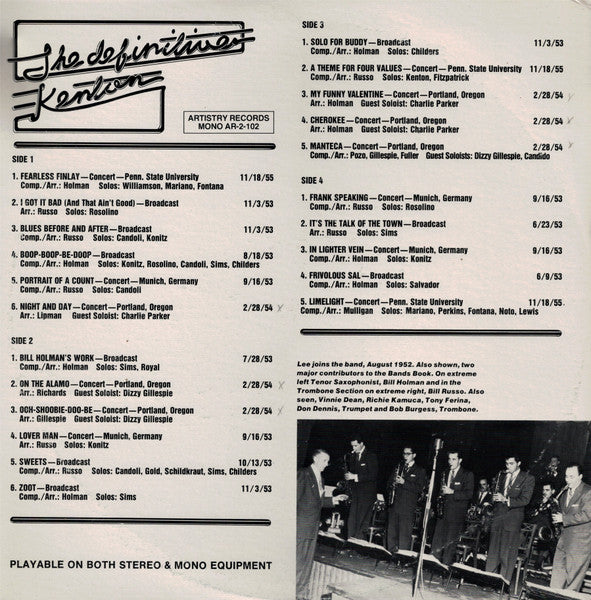 Stan Kenton : The Definitive Kenton (2xLP, Comp, Mono)