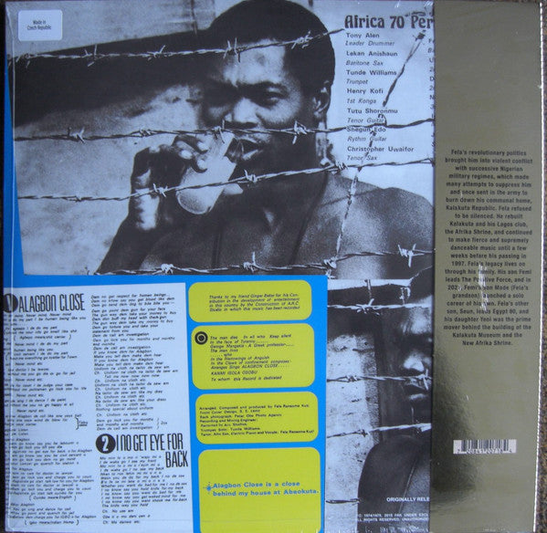 Fela Ransome Kuti* & Africa 70 : Alagbon Close (LP, Album, Ltd, RE, 50t)