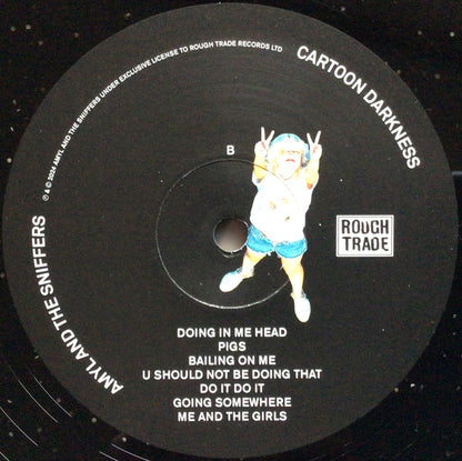 Amyl and The Sniffers : Cartoon Darkness (LP, Album, Ltd, Bla)