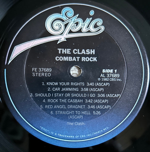 The Clash : Combat Rock (LP, Album, RP, XG )