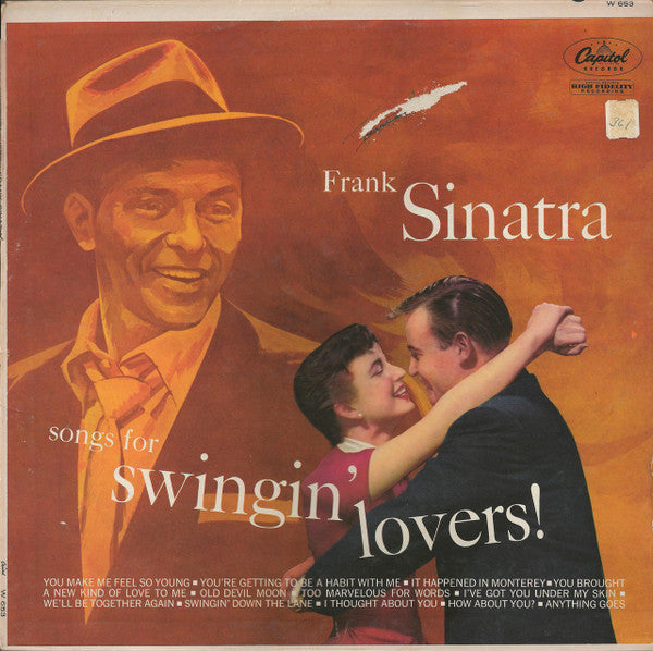 Frank Sinatra : Songs For Swingin' Lovers (LP, Album, Mono, RE, Scr)