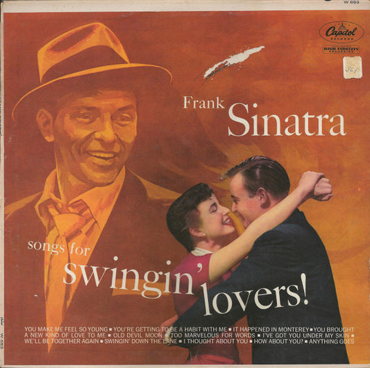 Frank Sinatra : Songs For Swingin' Lovers (LP, Album, Mono, RE, Scr)