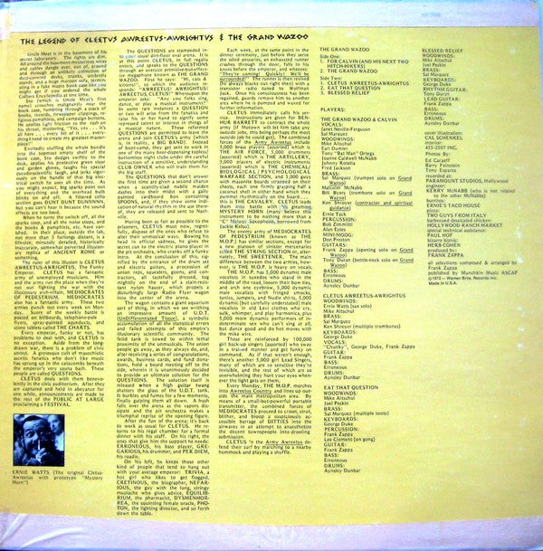 The Mothers : The Grand Wazoo (LP, Album, RE, Win)