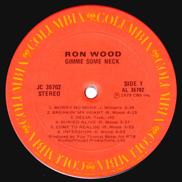 Ron Wood : Gimme Some Neck (LP, Album)
