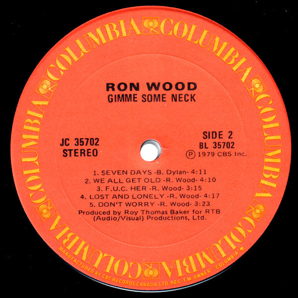 Ron Wood : Gimme Some Neck (LP, Album)