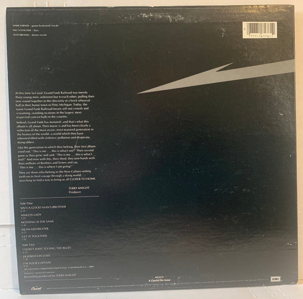 Grand Funk Railroad : Closer To Home (LP, Album, RE, SRC)