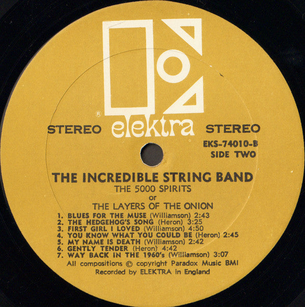 The Incredible String Band : The 5000 Spirits Or The Layers Of The Onion (LP, Album, SON)