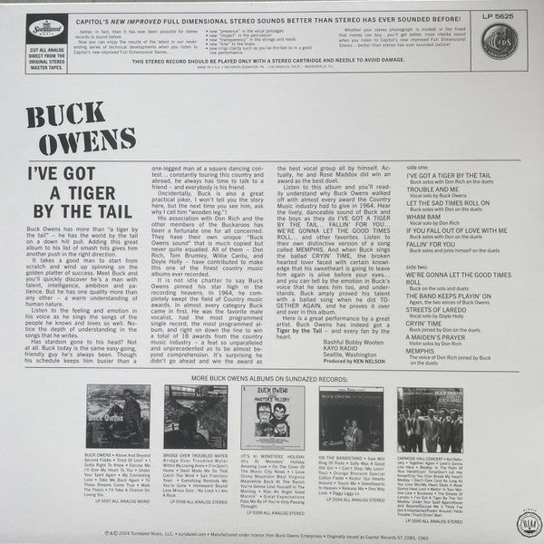 Buck Owens And His Buckaroos : I've Got a Tiger By the Tail (LP, Album, RSD, Ltd, RE, Ora)