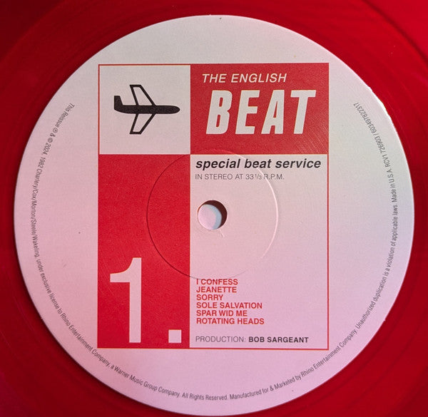 The English Beat* : Special Beat Service (LP, Album, RSD, Ltd, RE, Red + LP, Album, RSD, Ltd)