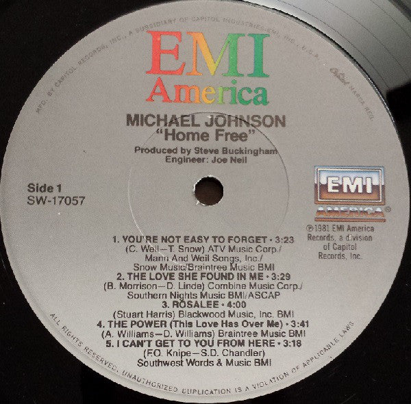 Michael Johnson (5) : Home Free (LP, Album)