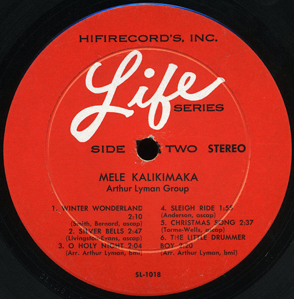 Arthur Lyman : Mele Kalikimaka (Merry Christmas) (LP, Album, RCA)