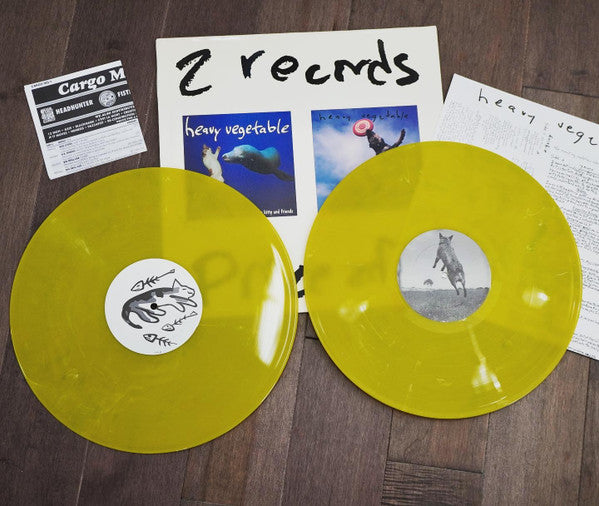Heavy Vegetable : Frisbie / The Amazing Undersea Adventures Of Aqua Kitty And Friends (2 Records Price Of 1) (2xLP, Comp, yel)