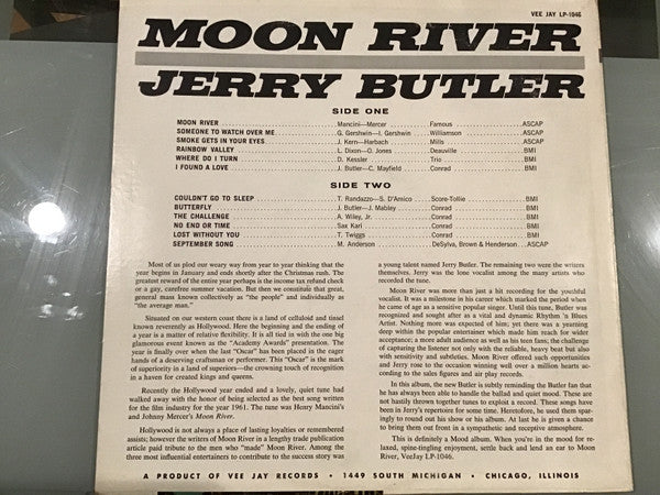Jerry Butler : Moon River (LP, Mono, Mon)