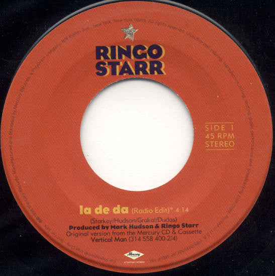 Ringo Starr : La De Da (7", Single, Promo)
