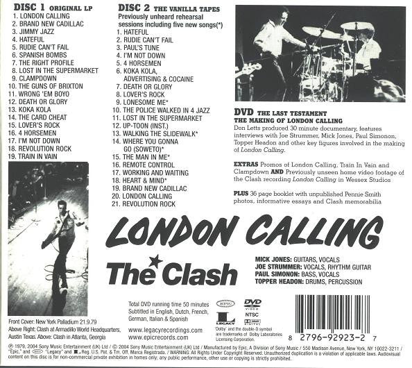The Clash : London Calling (CD, Album, RE, RM + CD + DVD-V, NTSC + 25t)