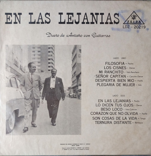 Dueto De Antaño : Recuerdos De Antaño (LP, Album)