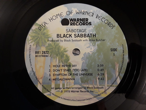 Black Sabbath : Sabotage (LP, Album, RE, RM, RP, 180)