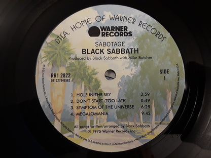 Black Sabbath : Sabotage (LP, Album, RE, RM, RP, 180)