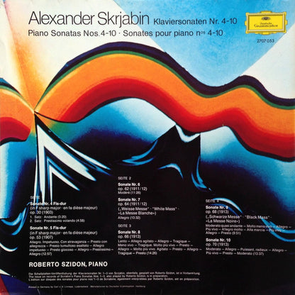Alexander Skrjabin* : Piano Sonatas Nos. 4-10 "No. 7 White Mass": "No.9 "Black Mass" (2xLP, Album)