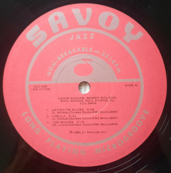 Sahib Shihab : Jazz Sahib (LP, Album, RE, Red)