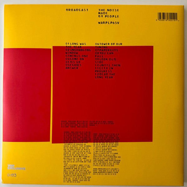 Broadcast : The Noise Made By People (LP, Album, Club, Num, RE, Red)