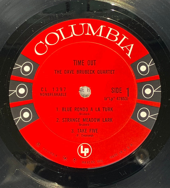 The Dave Brubeck Quartet : Time Out (LP, Album, Mono, RP, Pit)