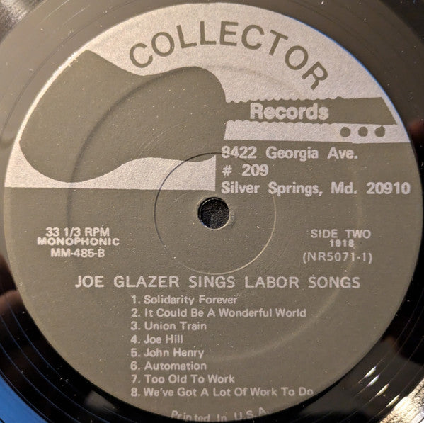 Joe Glazer : Sings Labor Songs (LP, Album, Mono, RM)