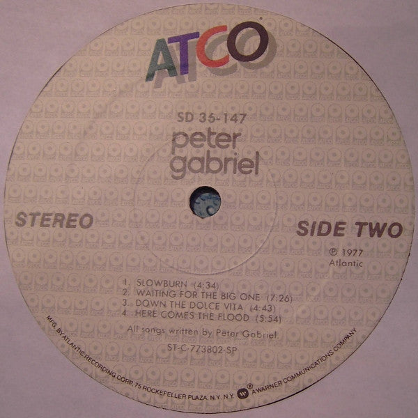 Peter Gabriel : Peter Gabriel (LP, Album, RE, SP )