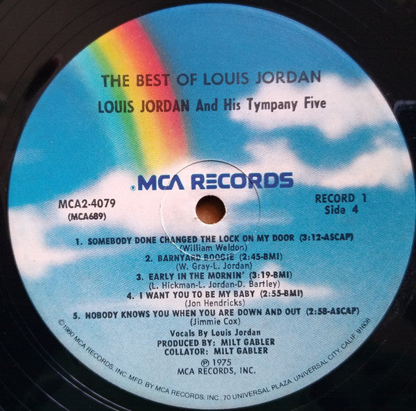Louis Jordan And His Tympany Five : The Best Of Louis Jordan (2xLP, Album, Comp, RE, Pin)