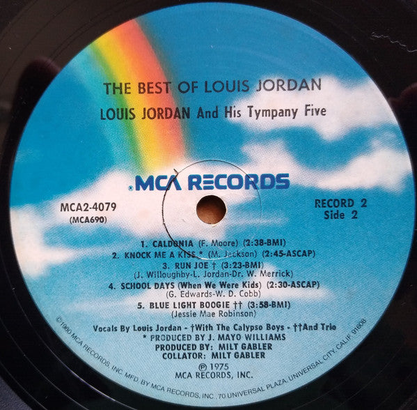 Louis Jordan And His Tympany Five : The Best Of Louis Jordan (2xLP, Album, Comp, RE, Pin)