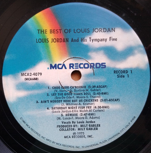 Louis Jordan And His Tympany Five : The Best Of Louis Jordan (2xLP, Album, Comp, RE, Pin)