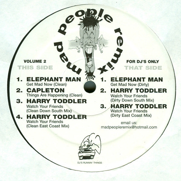 Various : Mad People Remix Volume 2 (12", Unofficial)
