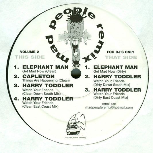 Various : Mad People Remix Volume 2 (12", Unofficial)