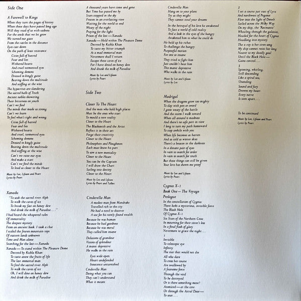 Rush : A Farewell To Kings (LP, Album, RE, RM, RP, Gat)