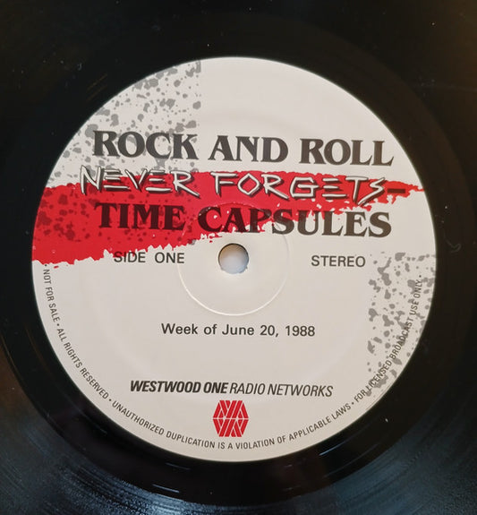 Various : Rock & Roll Never Forgets - Time Capsules - Week of June 20, 1988 (LP, Promo, Transcription)