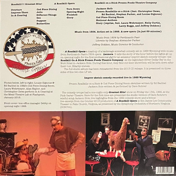 Roadkill On A Stick Frozen Foods Theatre Company : A Roadkill Opera (2xLP, Comp, RE)