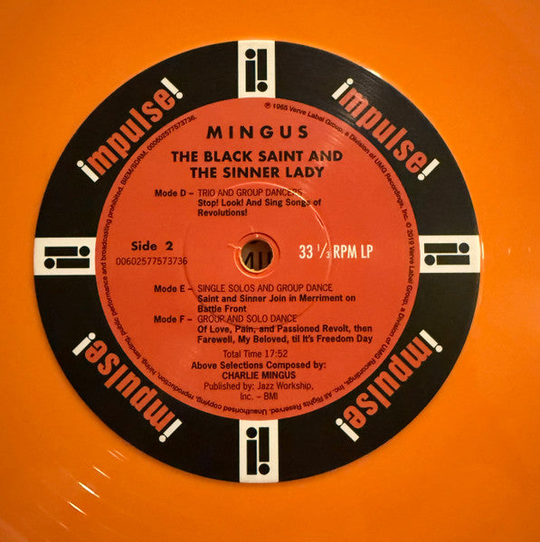 Mingus* : The Black Saint And The Sinner Lady (LP, Album, Ltd, RE, Ora)