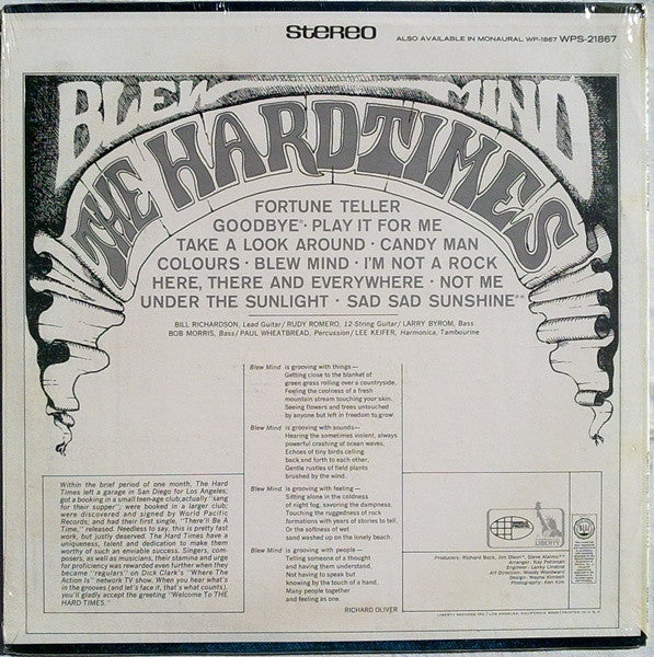 The Hard Times : Blew Mind (LP, Album)