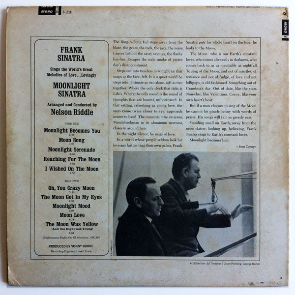 Frank Sinatra : Moonlight Sinatra (LP, Album, Mono)