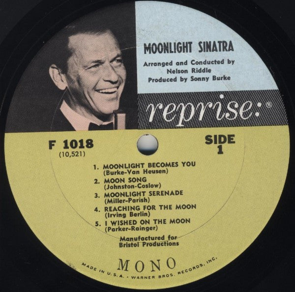 Frank Sinatra : Moonlight Sinatra (LP, Album, Mono)