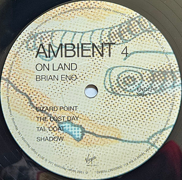 Brian Eno : Ambient 4 (On Land) (LP, Album, RE, 180)