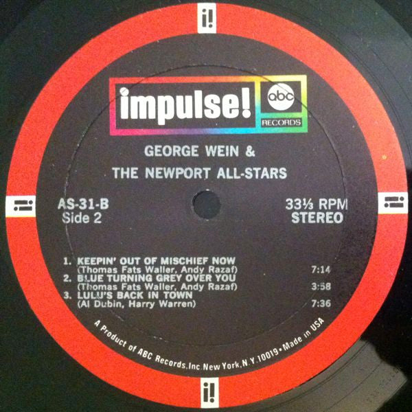 George Wein & The Newport All-Stars : George Wein & The Newport All-Stars (LP, Album)