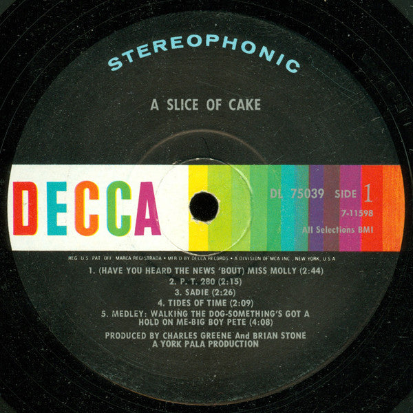 The Cake (2) : A Slice Of Cake (LP, Album)