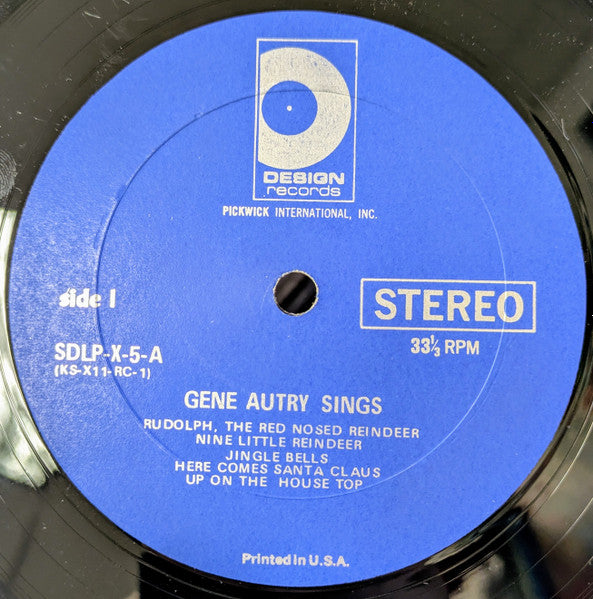Gene Autry : Rudolph The Red-Nosed Reindeer & Other Christmas Favorites (LP, Album, RE)