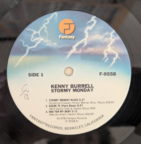 Kenny Burrell : Stormy Monday (LP, Album, San)