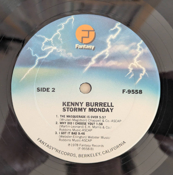 Kenny Burrell : Stormy Monday (LP, Album, San)
