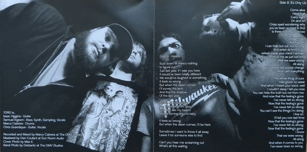 Toro (45) : Heads B/W It's Only Us (7", Single)