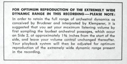 Anton Bruckner, Otto Klemperer, Philharmonia Orchestra : Symphony No. 4 "Romantic" (LP)
